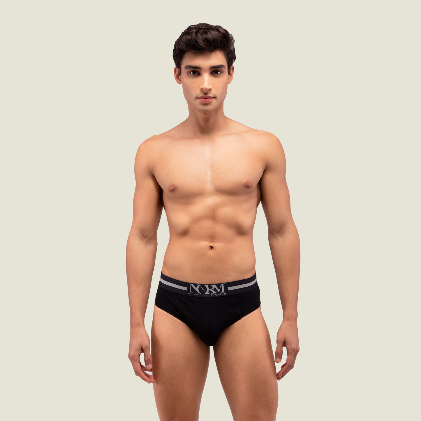 Black Brief with Black Waistband