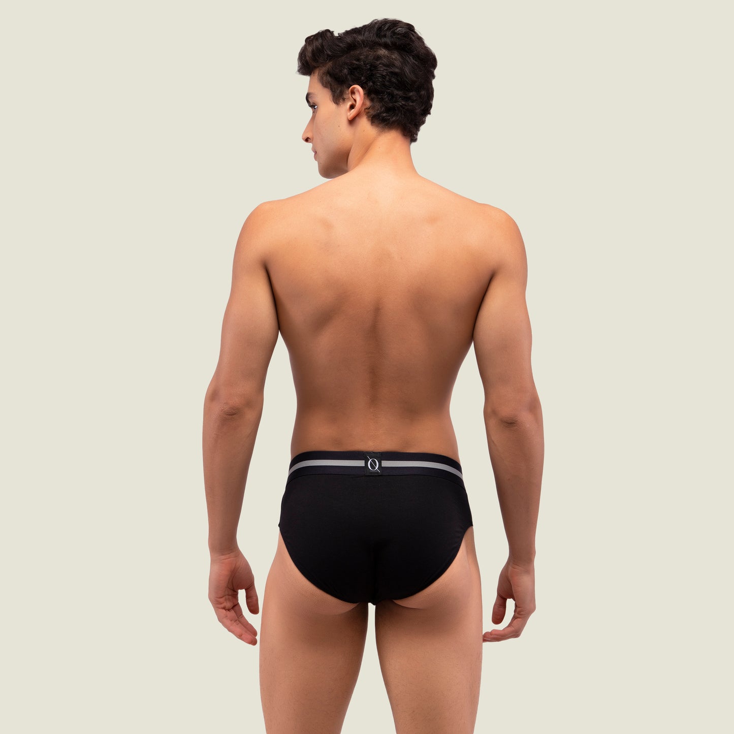 Black Brief with Black Waistband