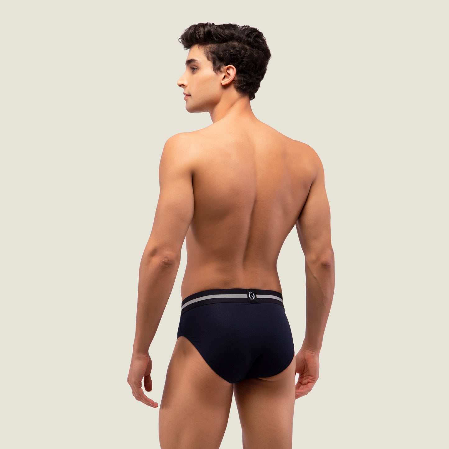 Navy Blue Brief with Black Waistband