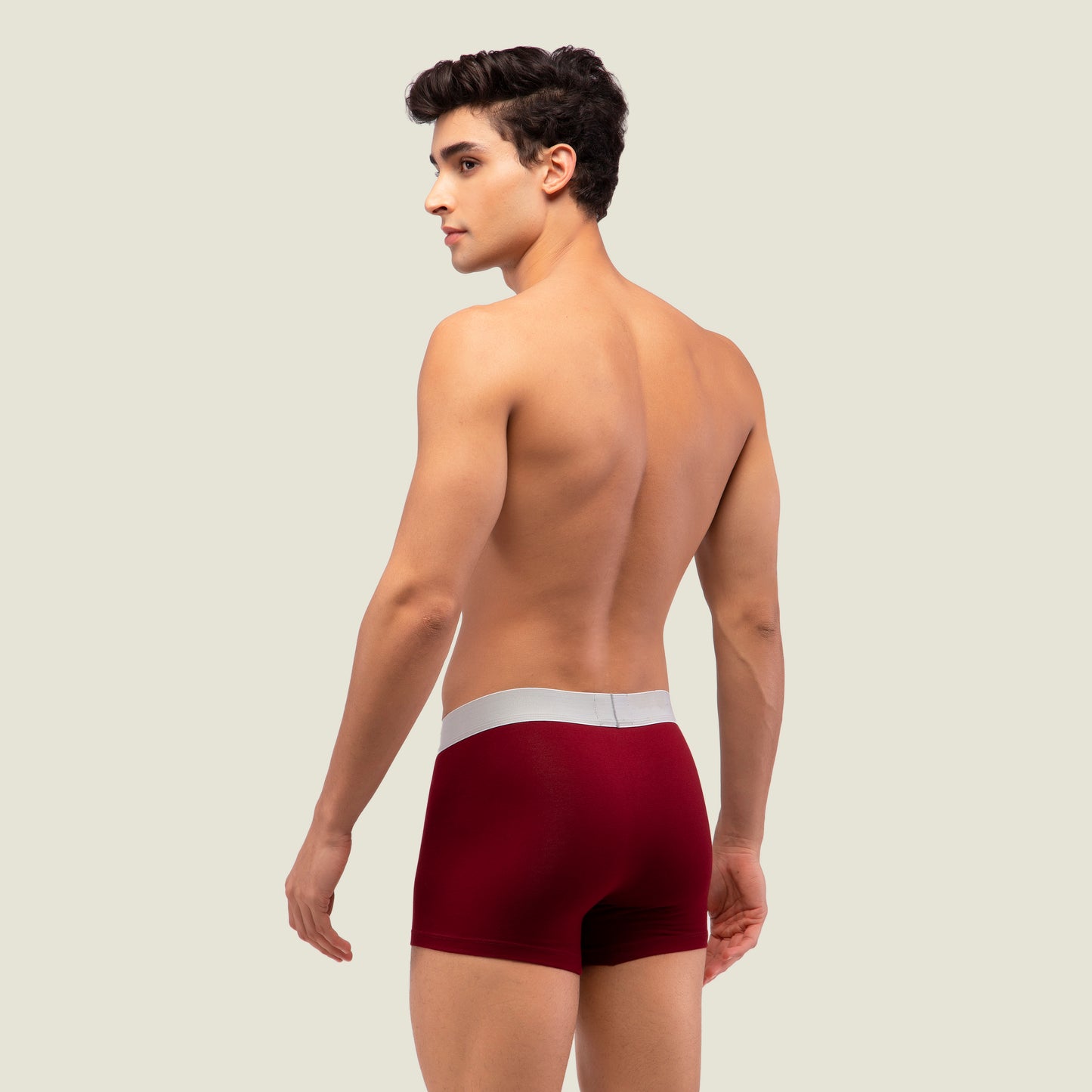 Maroon Trunk with Silver Waistband