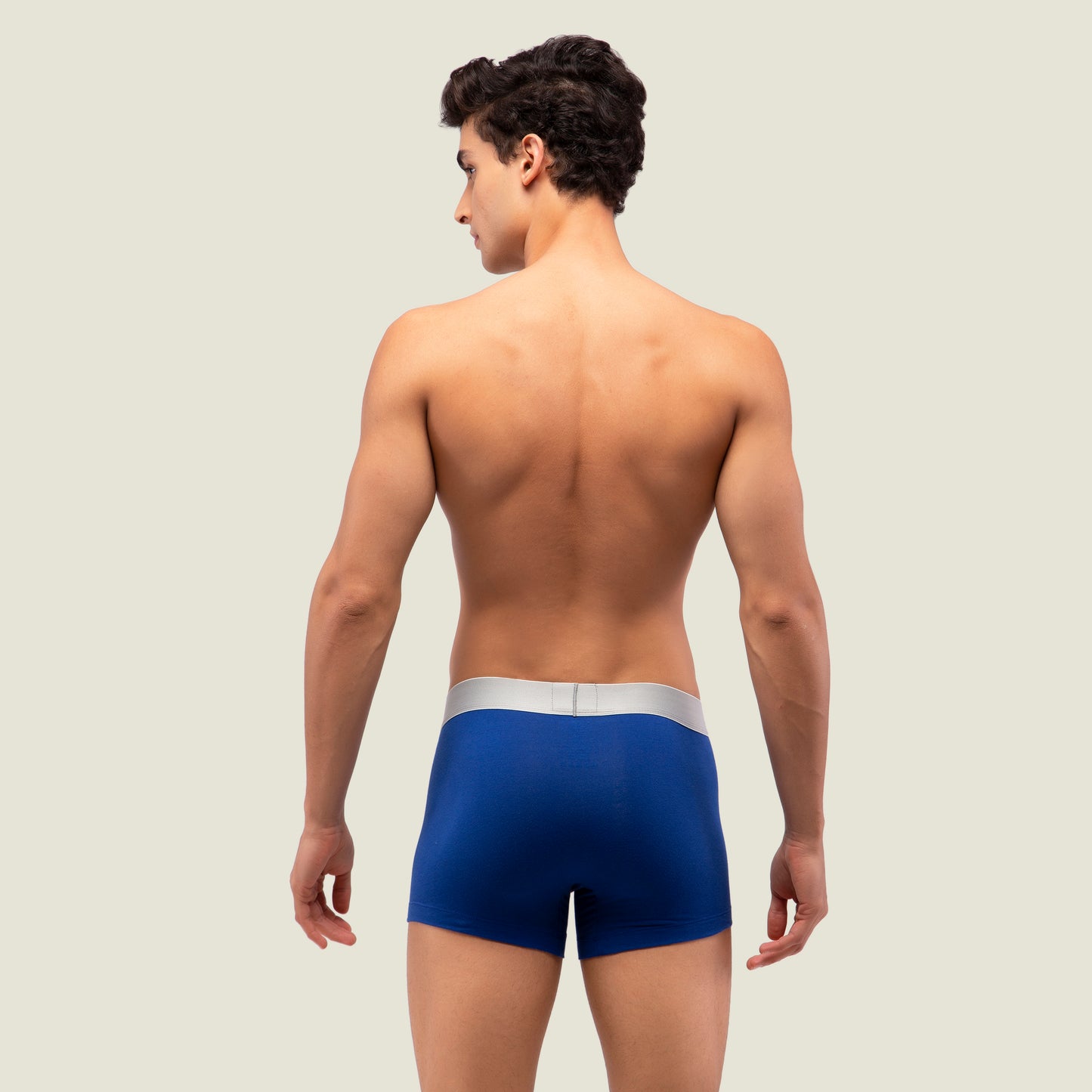 Blue Trunk with Silver Waistband