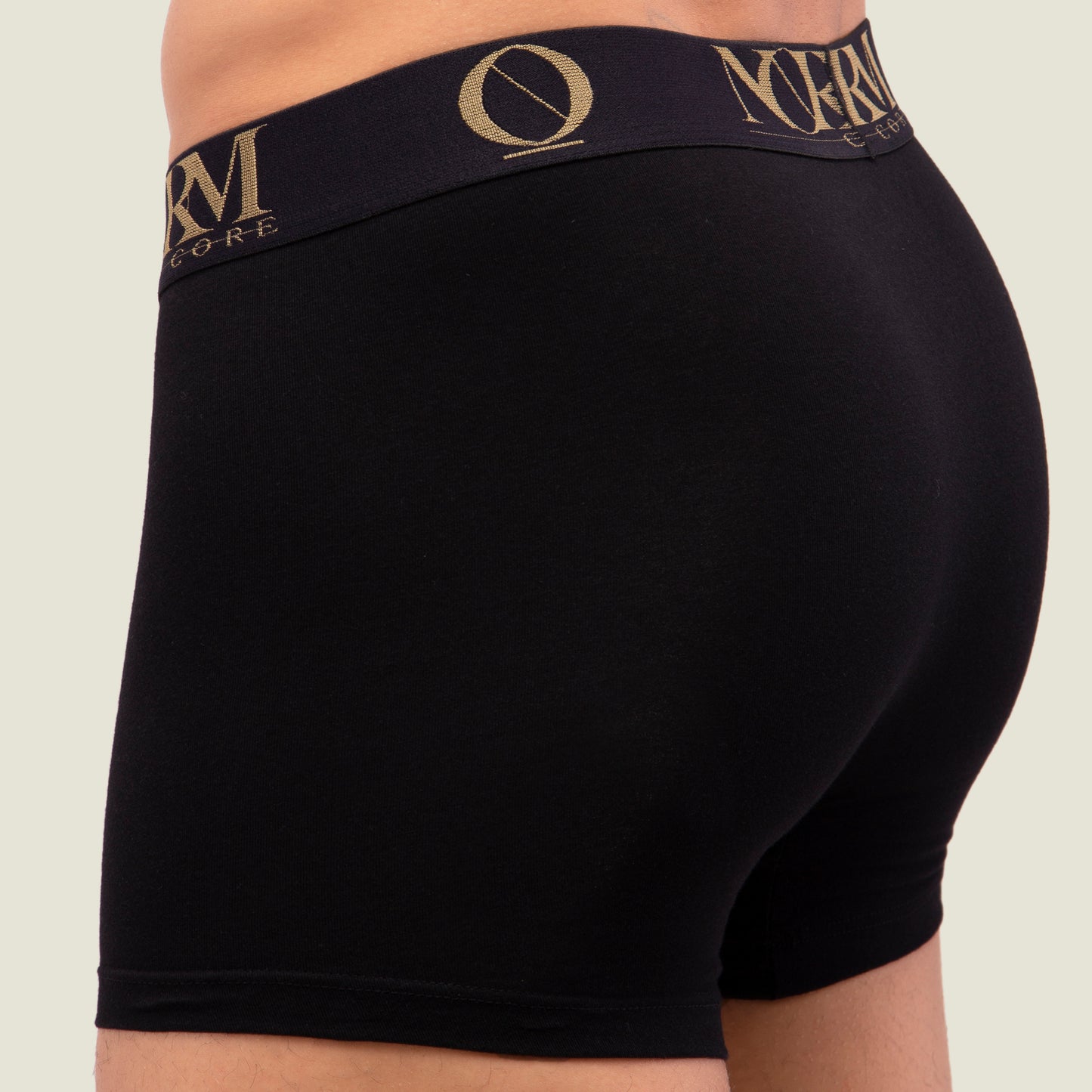 Black Trunk with Gold Waistband