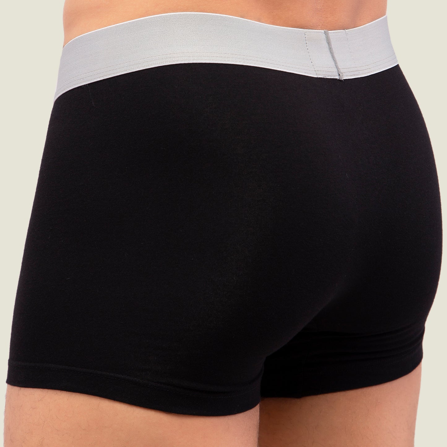 Black Trunk with Silver Waistband