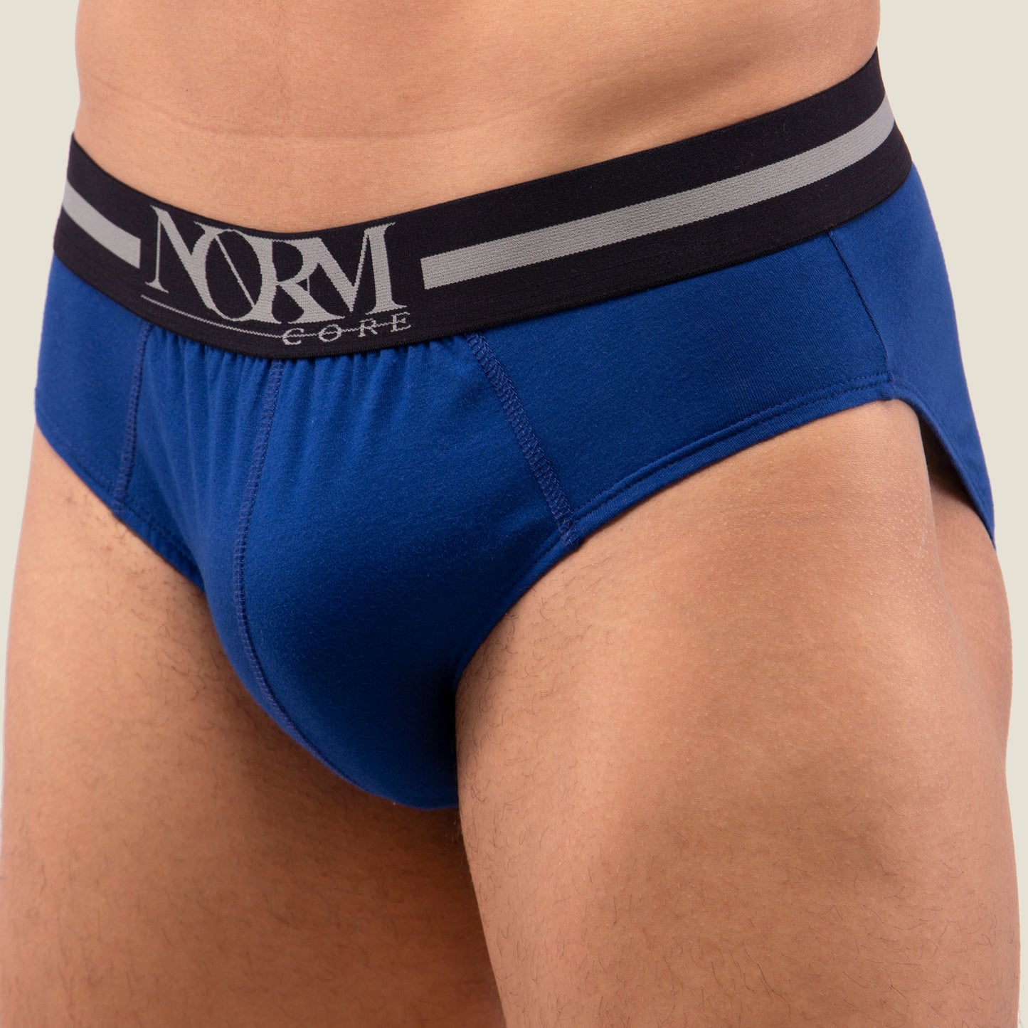 Blue Brief with Black Waistband