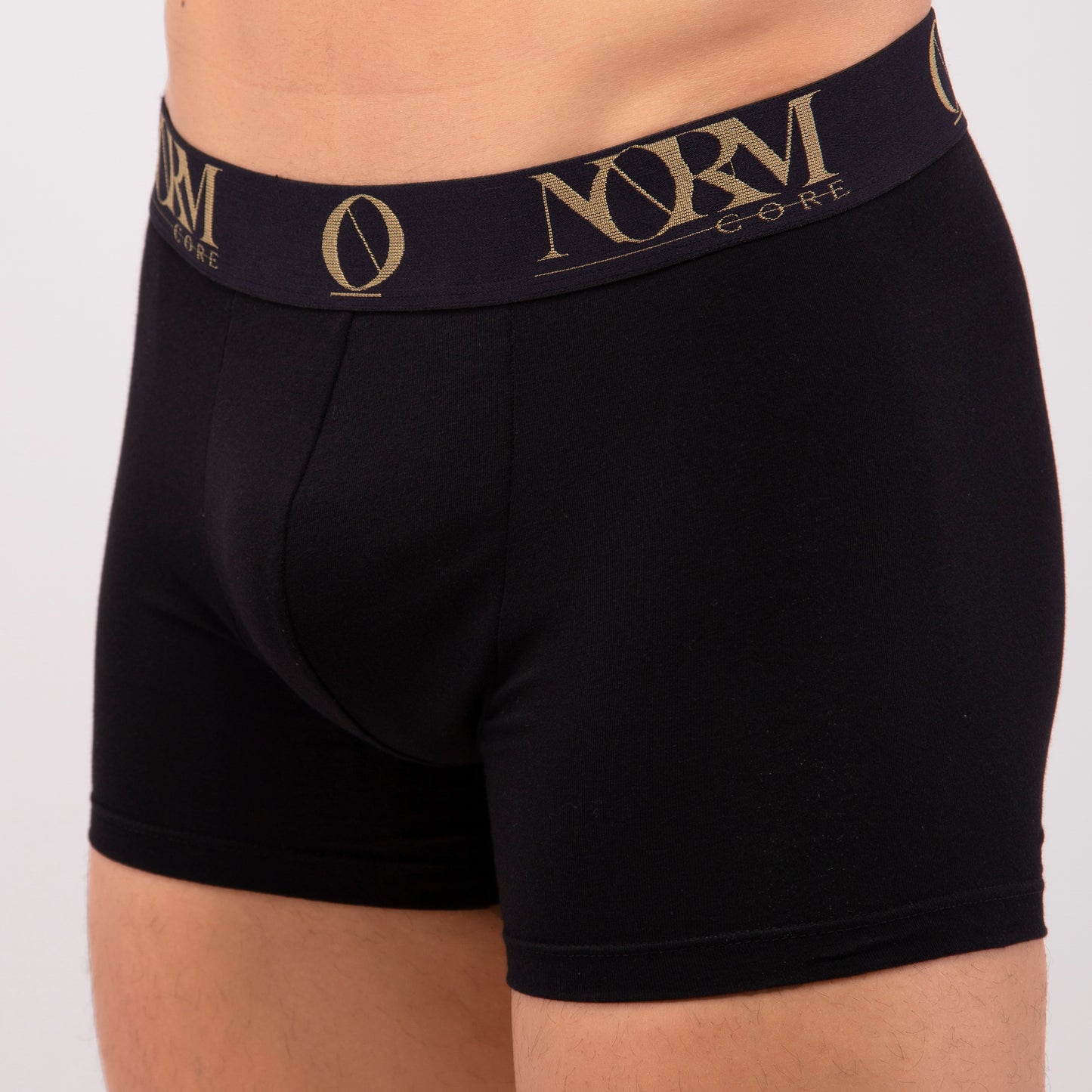 Black Trunk with Gold Waistband