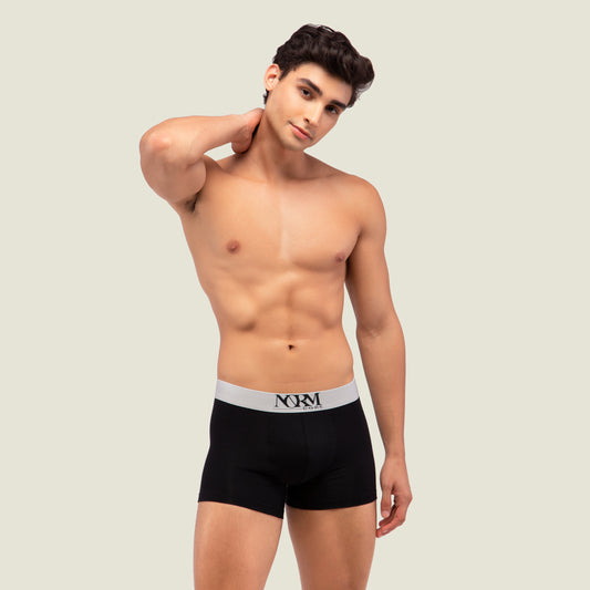 Black Trunk with Silver Waistband