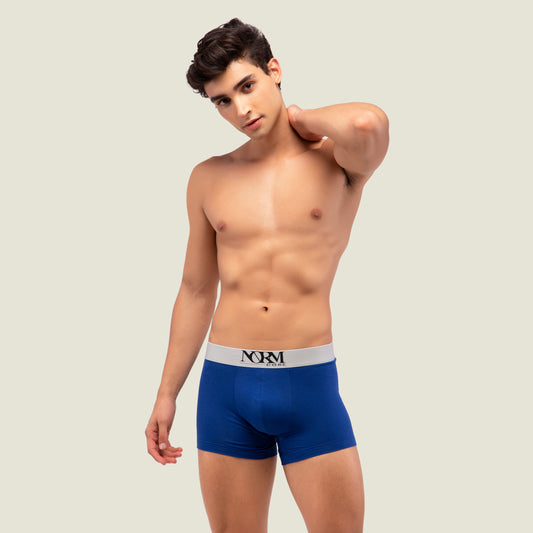 Blue Trunk with Silver Waistband