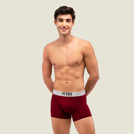 Maroon Trunk with Silver Waistband