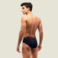 Navy Blue Brief with Gold Waistband