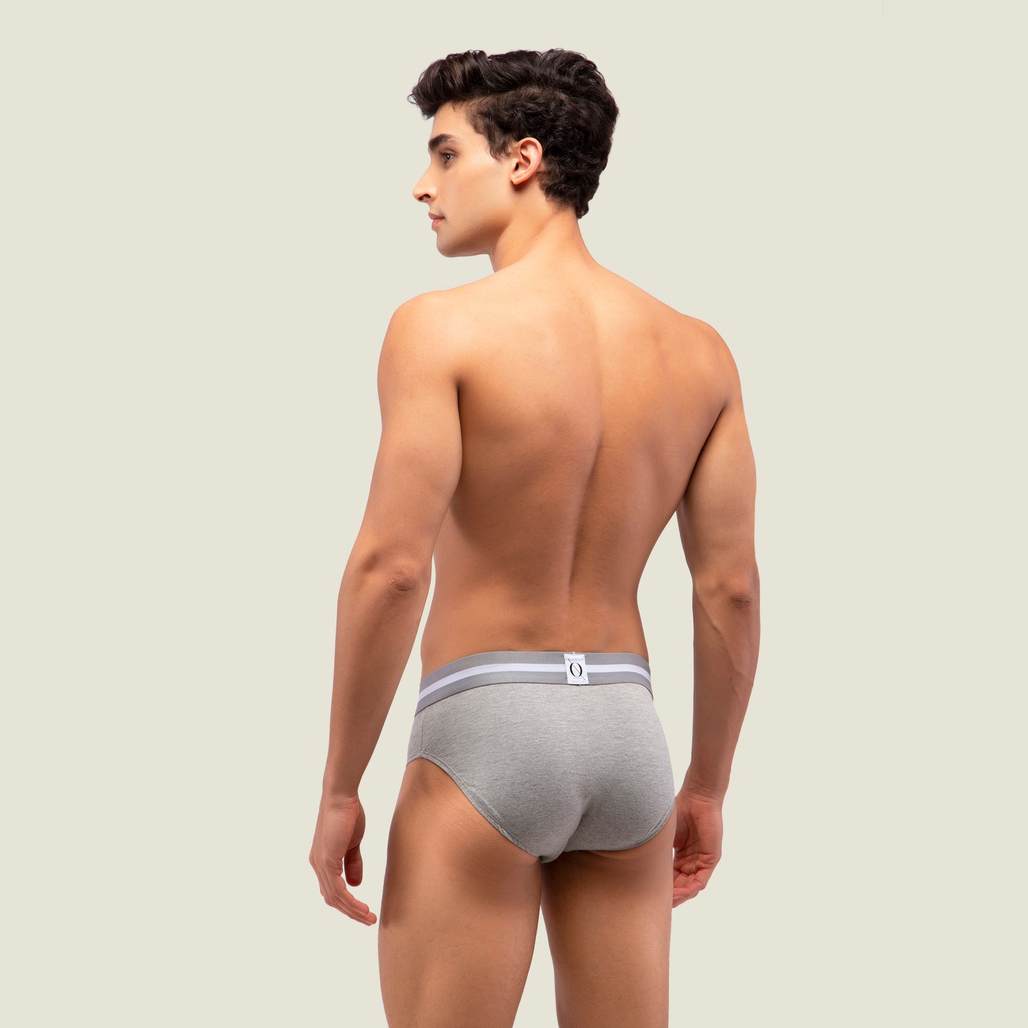 Grey Brief with Grey Waistband