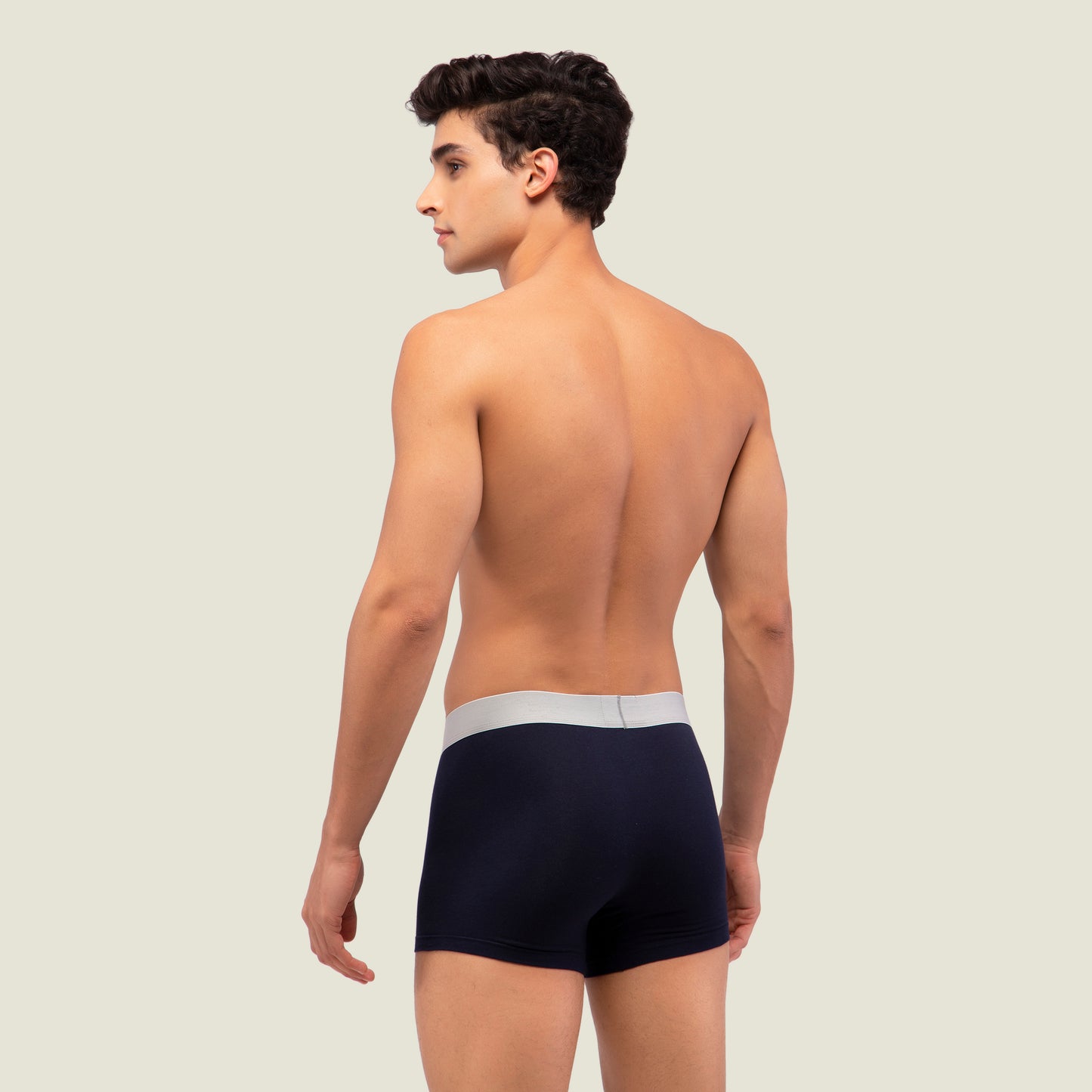 Navy Blue Trunk with Silver Waistband