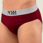 Maroon Brief with Silver Waistband