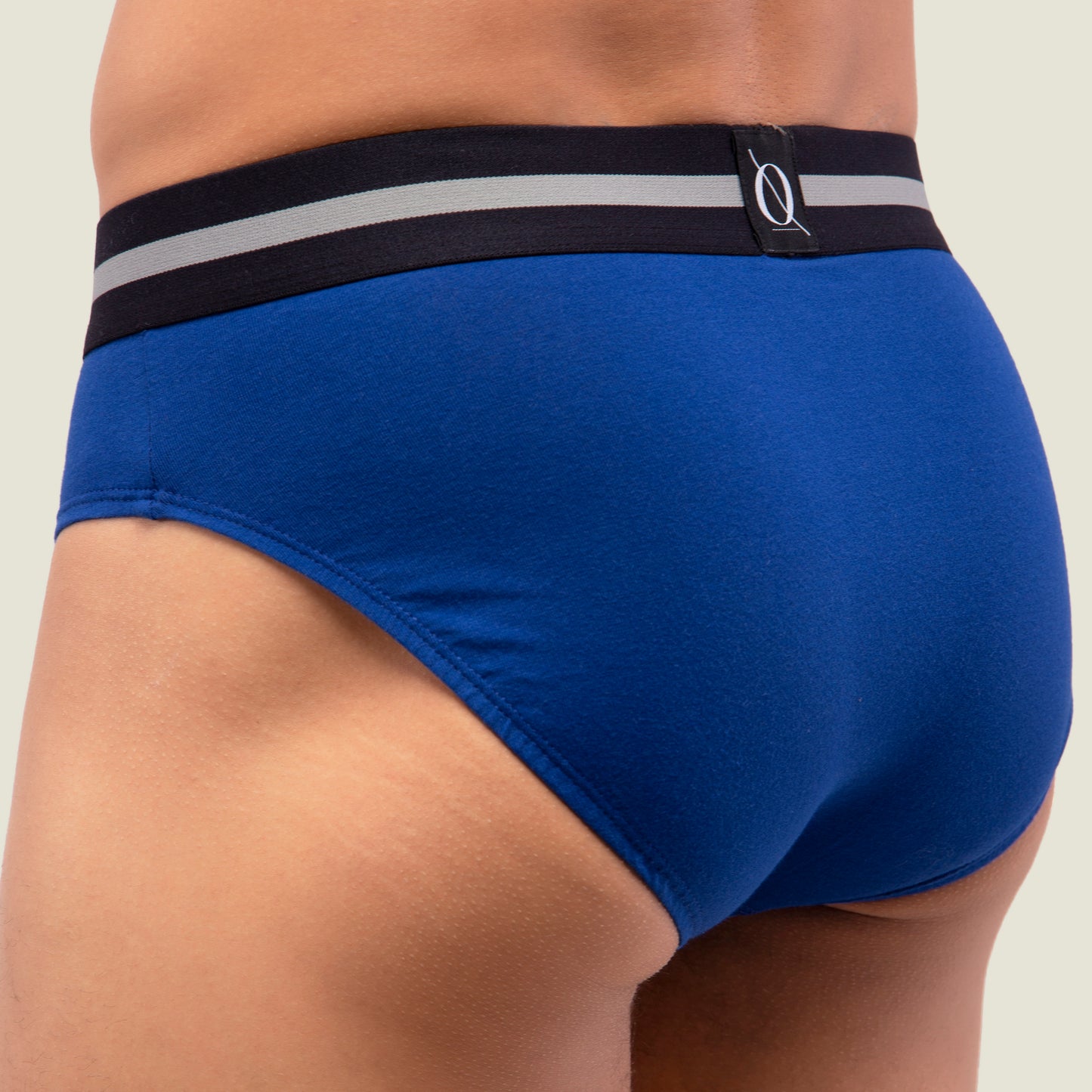 Blue Brief with Black Waistband