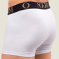 White Trunk with Gold Waistband