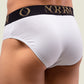 White Brief with Gold Waistband